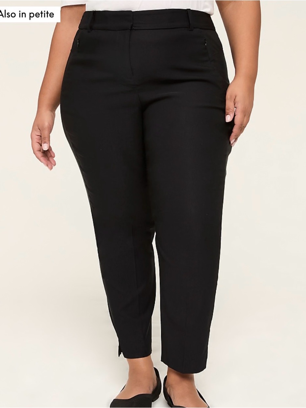 NWT Christopher and Banks Black Kelsey Trousers Size 4/27
